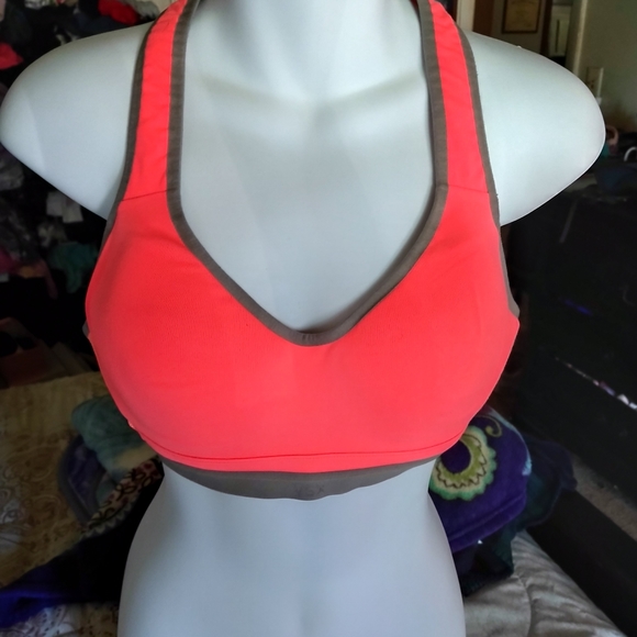 Victoria Secret Neon Orange Sports Bra - Picture 2 of 3